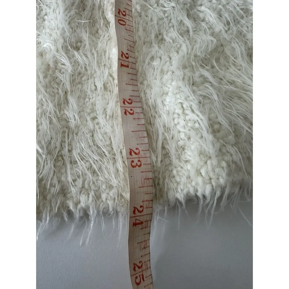 Free People‎ Sweater Women Medium Cream White Angelic Oversized Outdoor Soft